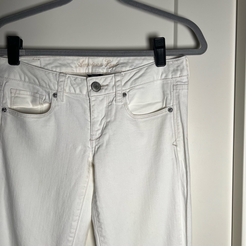 American Eagle Outfitters White Bootcut Jeans - Picture 3 of 12